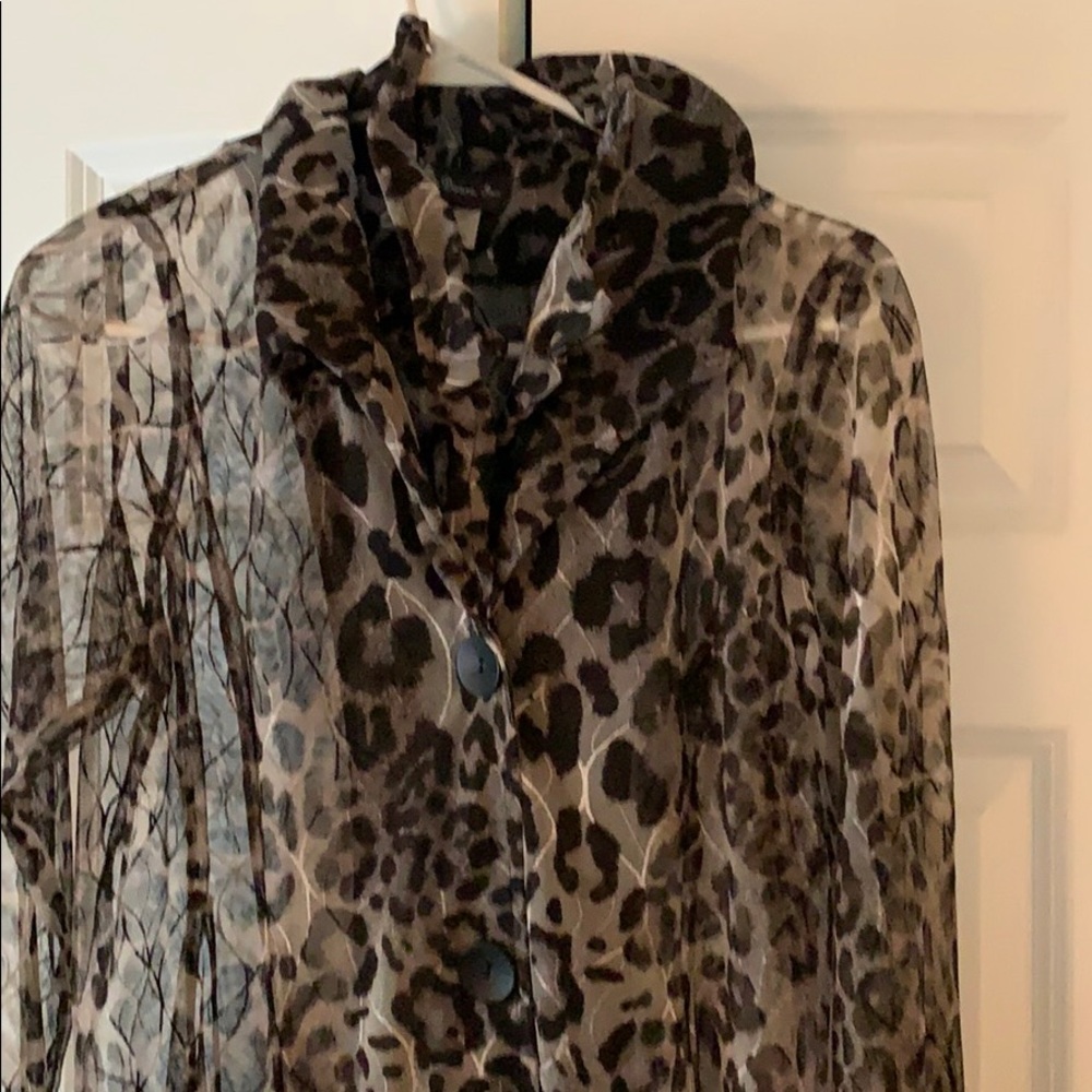 Sheer Wired Collar Jacket